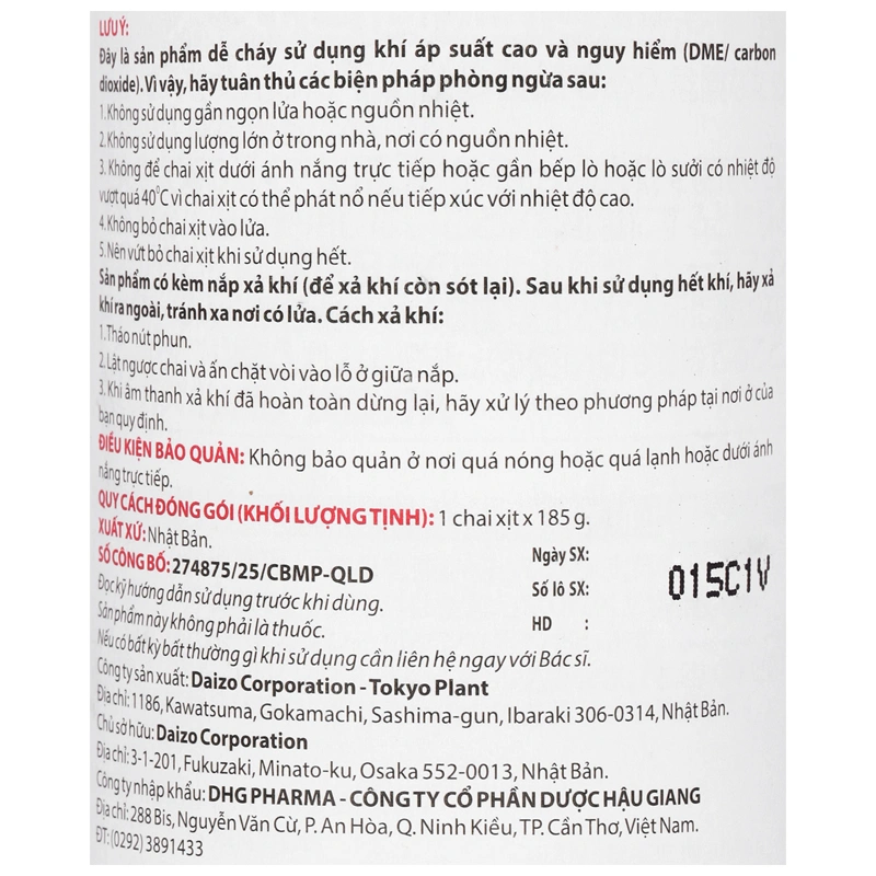Xịt dưỡng tóc Rihair Strong Spray hỗ trợ ngăn rụng tóc chai 185g - 6
